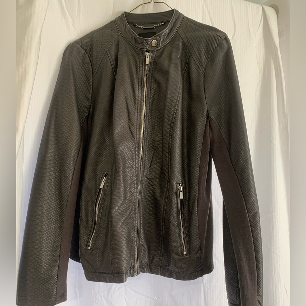 Faux Leather Coat by a.n.a